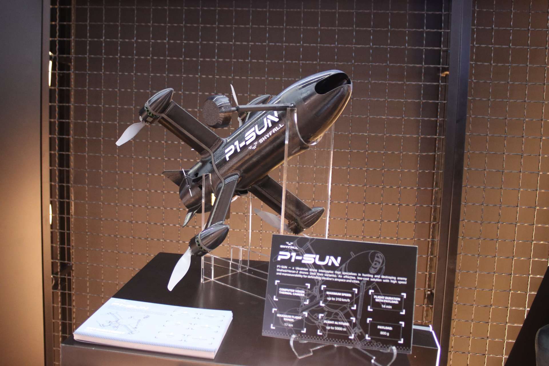 At BEDEX 2026 in Brussels, Ukrainian company SkyFall presented its P1-SUN interceptor drone as a low-cost solution designed to help European and NATO air defenses counter large numbers of Shahed-type attack drones (Picture Source: Army Recognition)