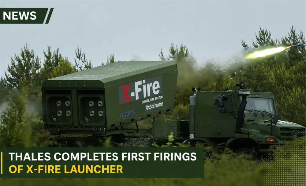 Thales’ X-Fire launcher conducts its first live firing during trials supporting France’s future sovereign long-range precision strike capability.