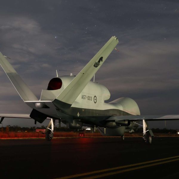 The Royal Australian Air Force’s 9 Squadron has taken operational control of the MQ-4C Triton remotely piloted aircraft, adding long-range, high-altitude maritime surveillance coverage across Australia’s northern and eastern approaches (Picture Source: Australian Air Force)