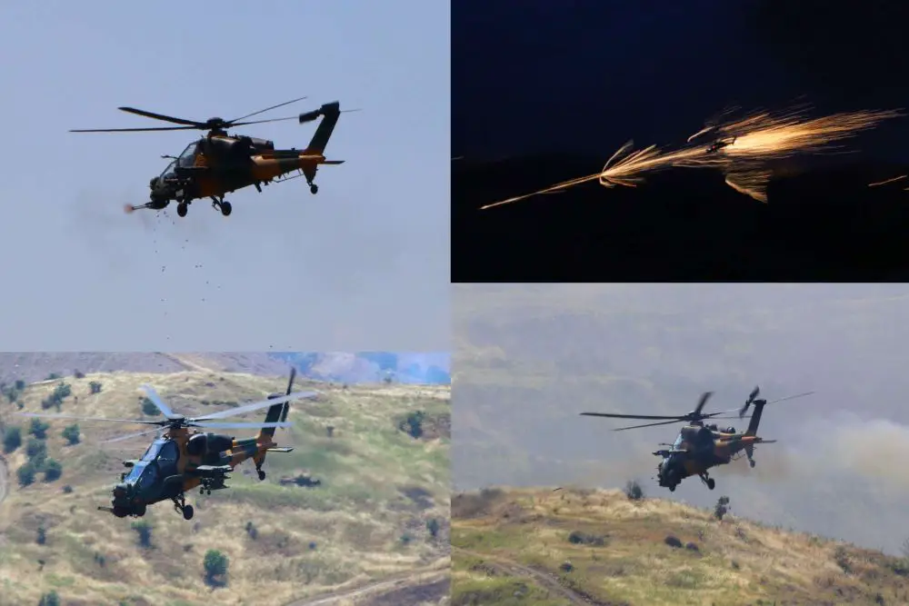 Türkiye’s T-129 ATAK demonstrated advanced rotary-wing combat integration during the EFES-2026 joint live-fire exercise, delivering precision close air support, convoy interdiction, and day-night strike operations that underscored Türkiye’s expanding role in NATO’s high-tempo amphibious and multi-domain warfare capabilities. (Picture Source Army Recognition Group)