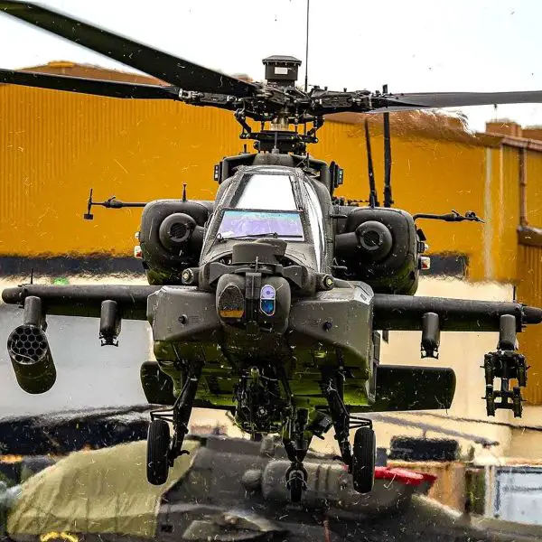 U.S. Army AH-64 Apache crews from the 2nd Combat Aviation Brigade completed live-fire aerial gunnery on the Korean Peninsula, validating weapons employment, crew coordination, and combat readiness under Eighth Army oversight (Picture Source: U.S. Army)