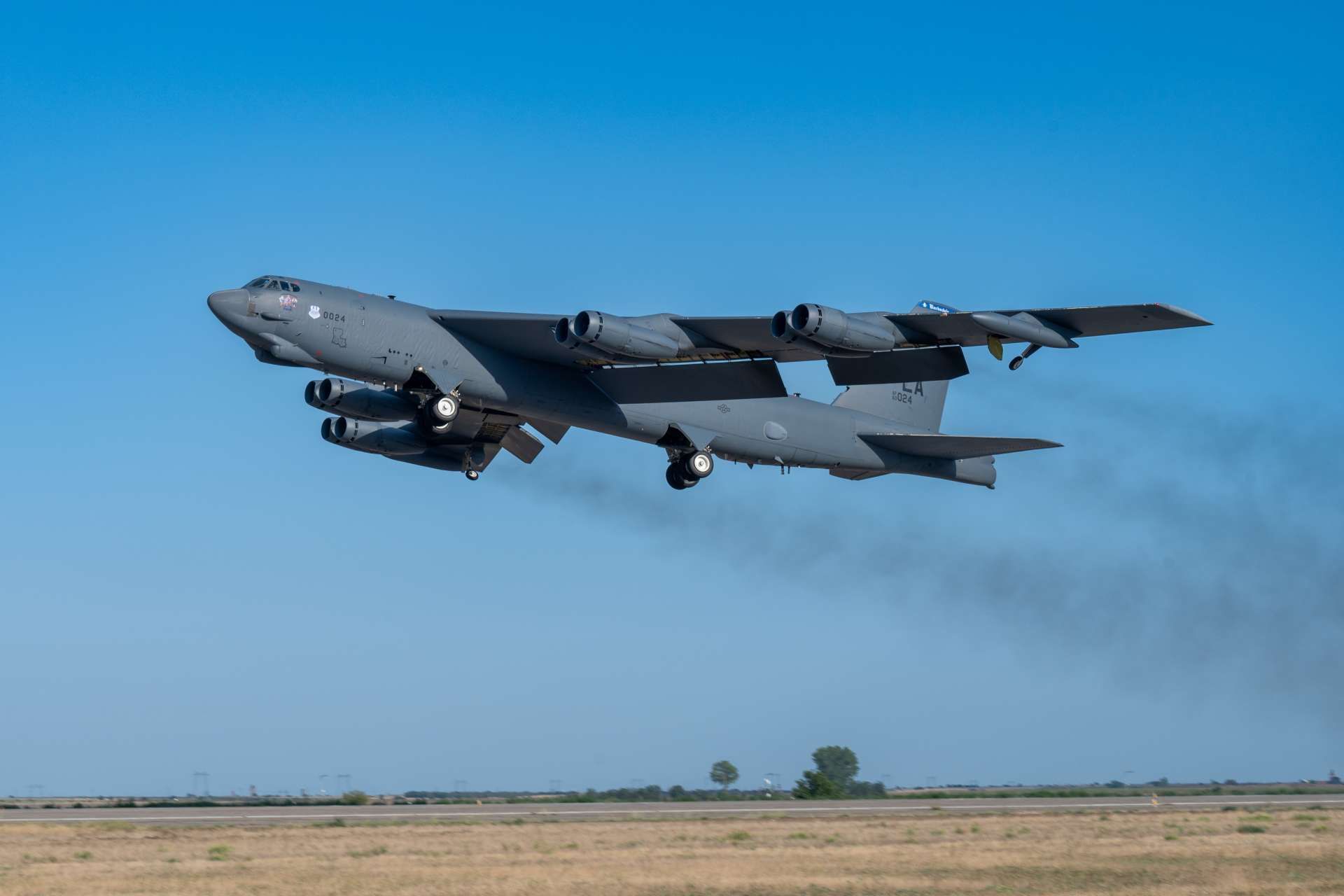 Three U.S. Air Force B-52H Stratofortress strategic bombers have arrived at RAF Fairford in the United Kingdom, reinforcing the United States’ forward bomber posture as Operation Epic Fury continues targeting Iranian military assets (Picture Source: U.S. EUCOM)