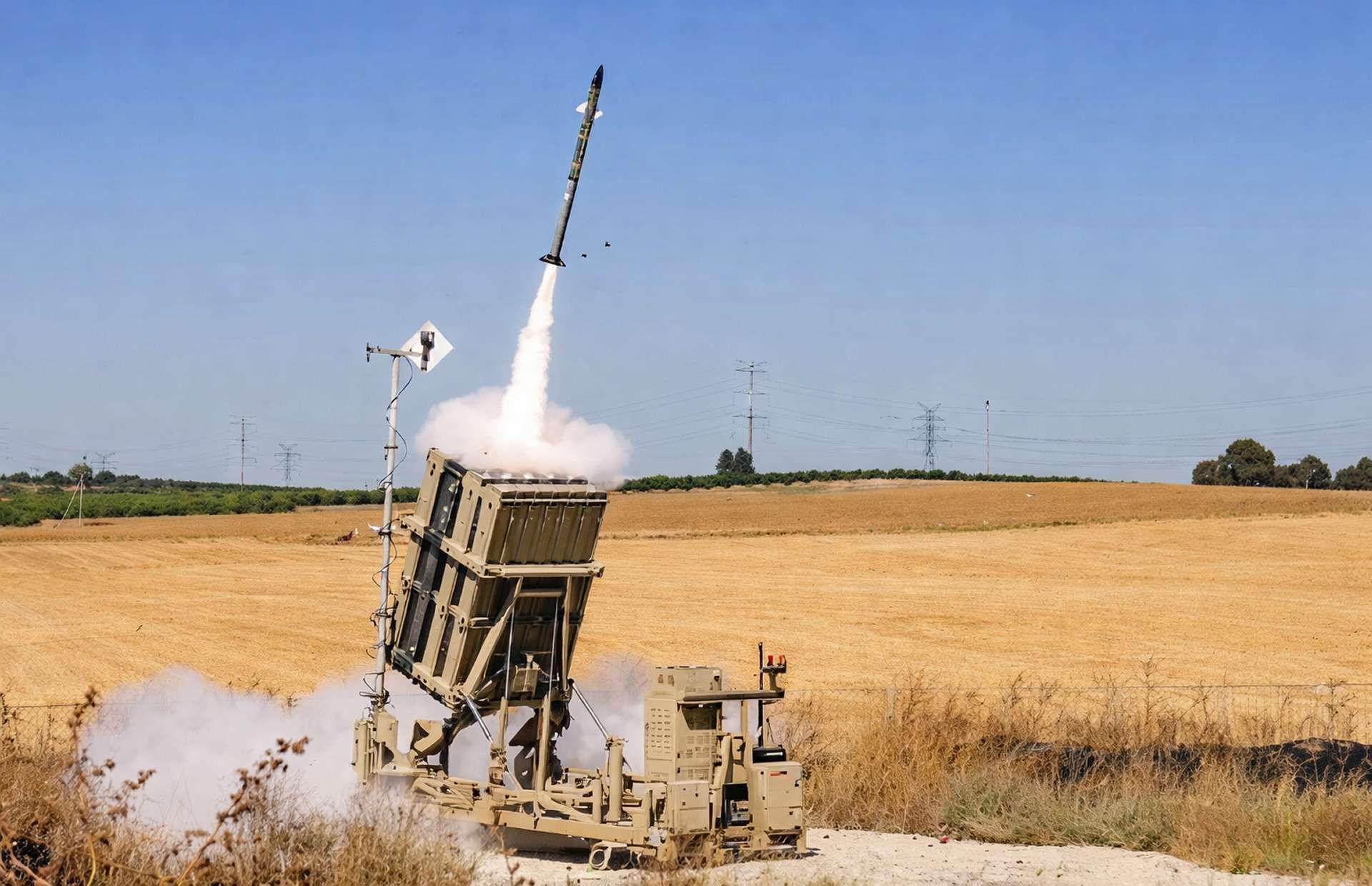 Iron Dome-derived Tamir interceptor proposed for the U.S. Army’s IFPC second-interceptor effort, offering an all-weather, high-agility missile with electro-optical guidance and a proximity-fuzed blast warhead designed to defeat cruise missiles, drones, and RAM threats while boosting base-defense magazine depth (Picture source: Rafael).