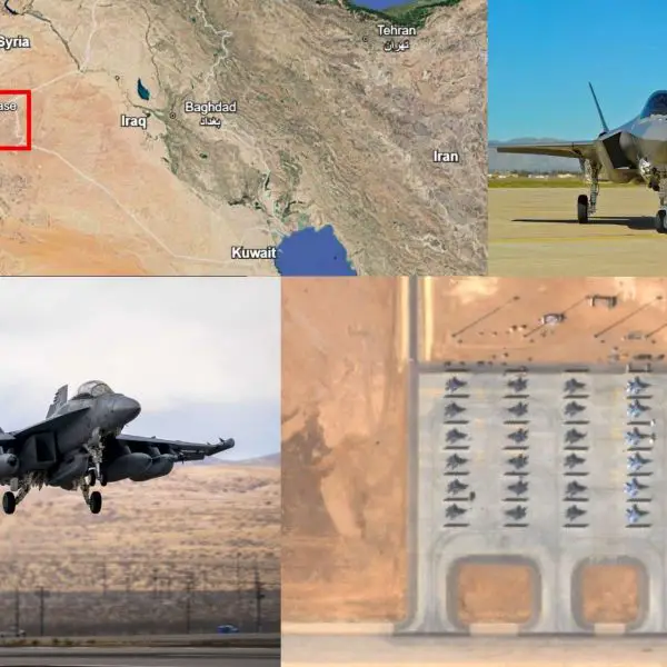 Commercial satellite imagery and flight data indicate a significant U.S. air power buildup at a key Jordanian base, reflecting heightened regional military readiness (Picture Source: Airbus / Google Earth / U.S. Air Force)