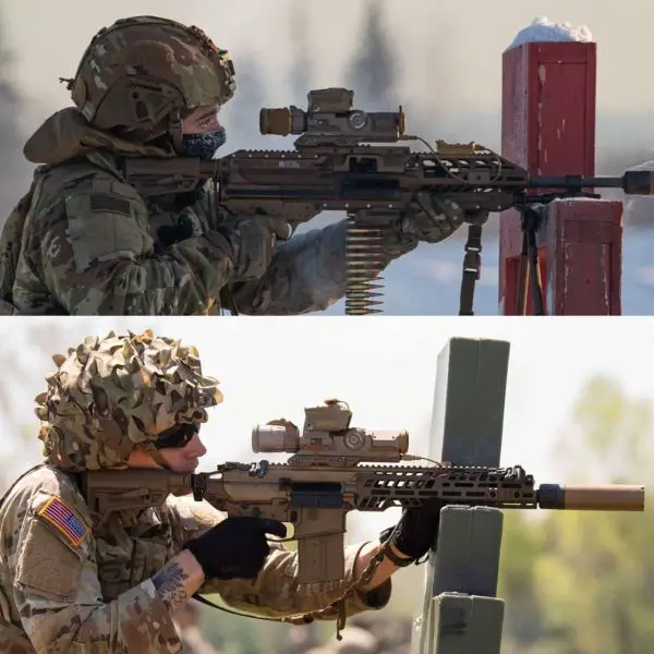The Next Generation Squad Weapon program equips the U.S. Army with the M7 rifle, M250 automatic rifle, and 6.8x51mm ammunition to extend range, improve armor penetration, and increase squad-level lethality against peer threats (Picture Source: U.S. Army Program Executive Office Soldier)