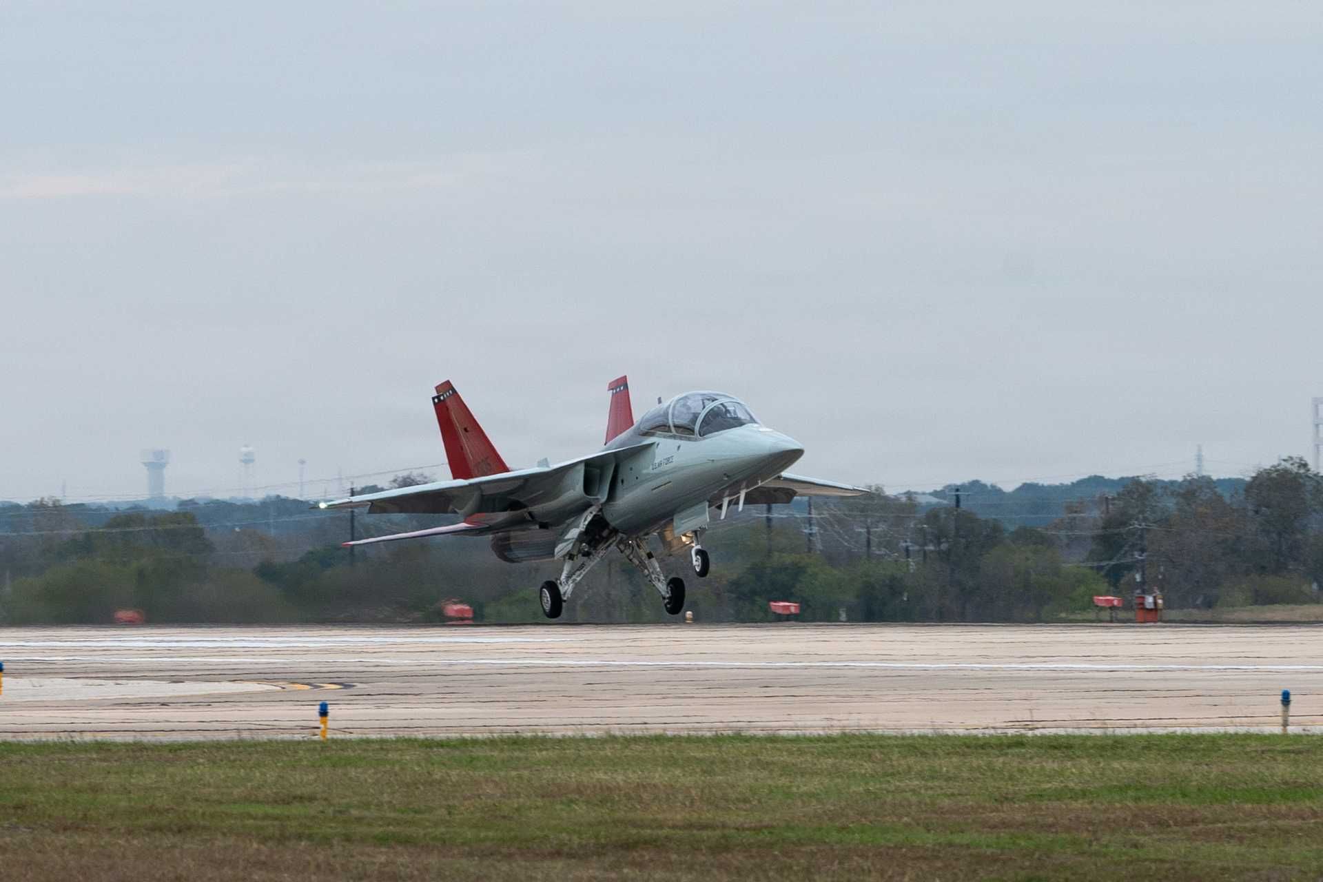 The T-7A's nickname, Red Hawk, reminds the red-tail markings used by the Tuskegee Airmen during World War II, as well as the Curtiss P-40 Warhawk, which was flown by the 99th Fighter Squadron, the first African American fighter unit in U.S. Army Air Forces history. (Picture source: US Army)