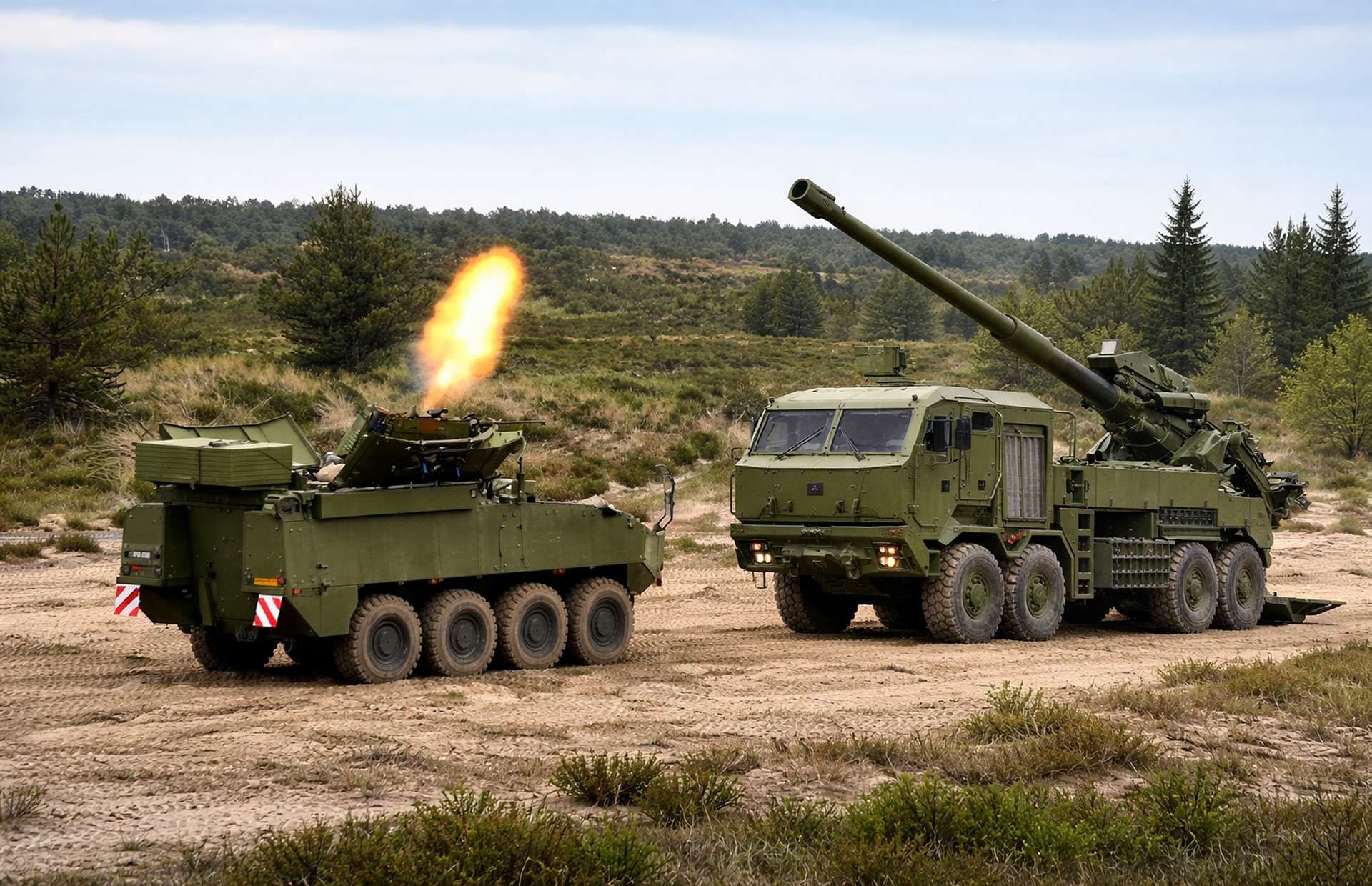 Denmark’s DALO awarded Excalibur a EUR 213.7 million deal for 120 mm and 155 mm ammunition to rebuild war reserves for Cardom 10 mortars and ATMOS howitzers, mirroring Europe’s push to restock for high-intensity conflict (Picture source: Army Recognition Edit).