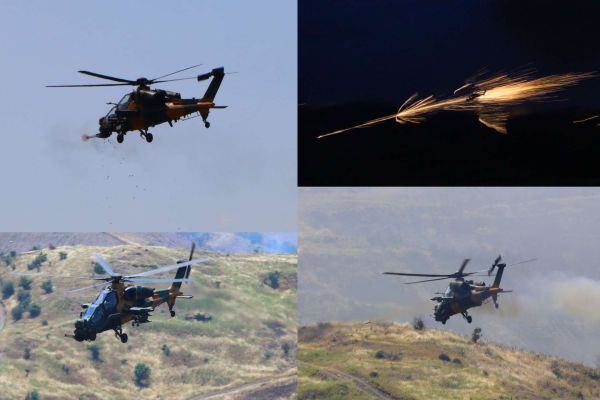 Türkiye’s T-129 ATAK demonstrated advanced rotary-wing combat integration during the EFES-2026 joint live-fire exercise, delivering precision close air support, convoy interdiction, and day-night strike operations that underscored Türkiye’s expanding role in NATO’s high-tempo amphibious and multi-domain warfare capabilities. (Picture Source Army Recognition Group)