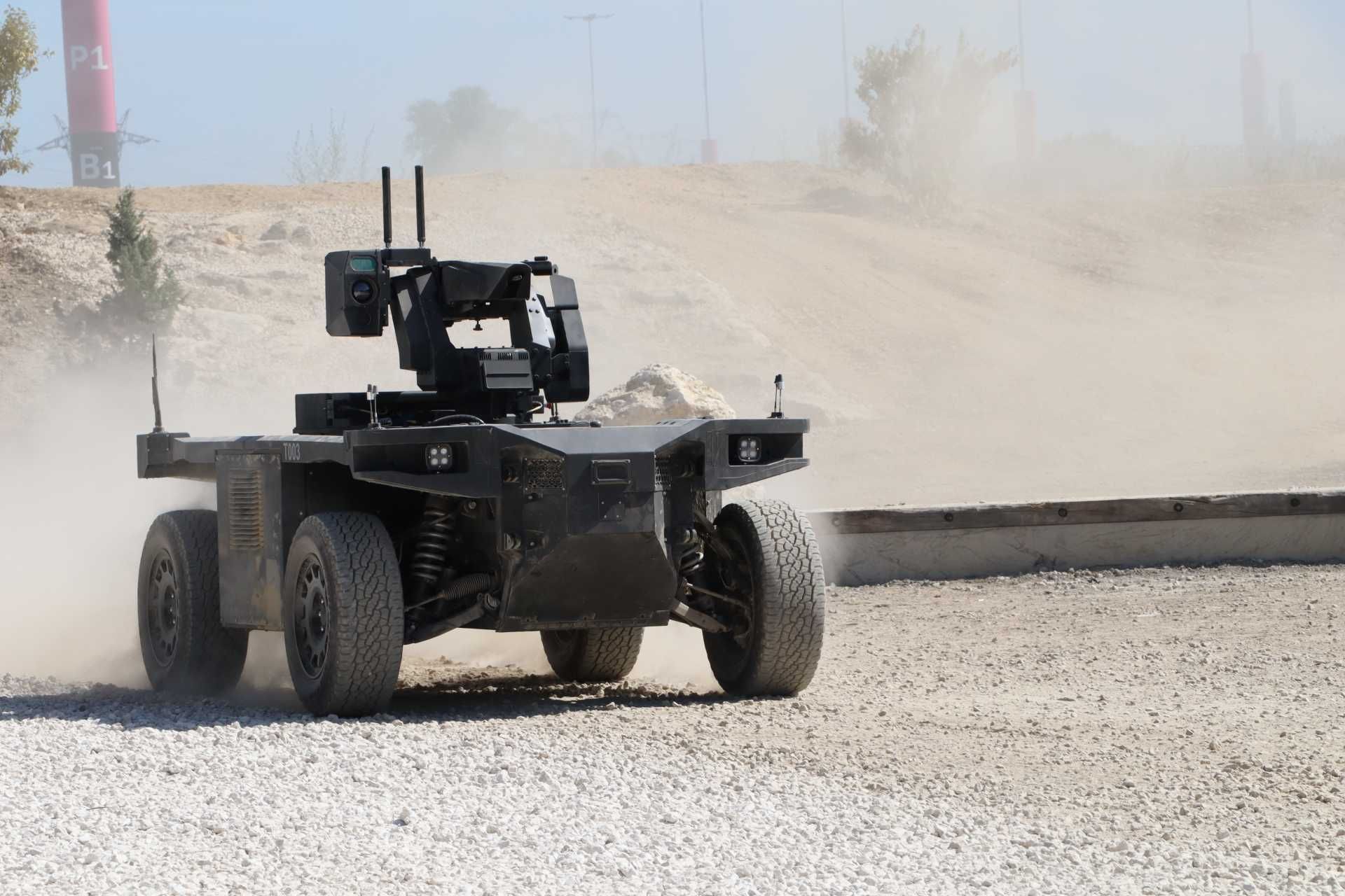 In Ukraine, artillery positions, logistics nodes, and command posts located 5 to 15 km behind the front line have become routine FPV drone targets, creating demand for such counter-drone UGVs that can support active units. (Picture source: Army Recognition)