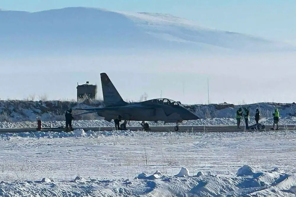 The cold-weather trials in Erzurum evaluated the Hürjet’s performance across ground and flight operations in subzero conditions representative of real-world air force basing environments (Picture Source: Anadolu Agency)