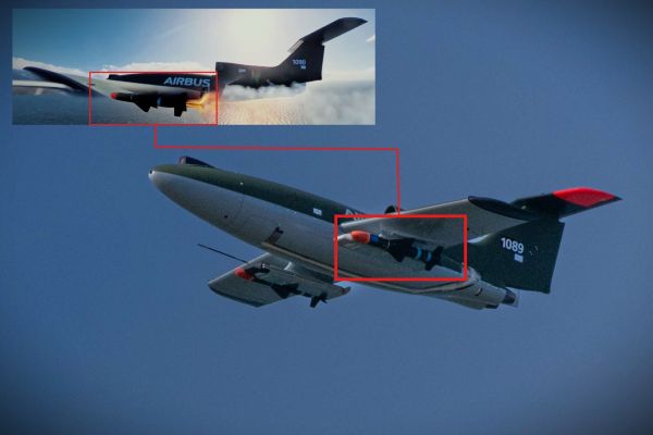 Airbus demonstrated its Bird of Prey interceptor drone using Mark I missile to autonomously detect and destroy a simulated kamikaze UAV, showcasing a lower-cost approach to countering mass drone threats (Picture Source: Airbus)