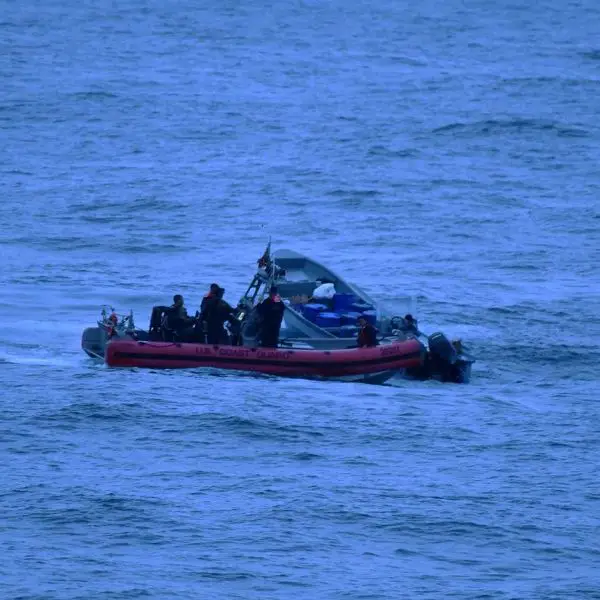 USCGC Active (WMEC 618) deploys its boarding team to intercept a suspected drug-smuggling vessel in the Eastern Pacific Ocean on November 28, 2025. The interdiction was part of Operation Pacific Viper, a targeted surge aimed at disrupting transnational criminal networks and maritime narcotics trafficking routes.