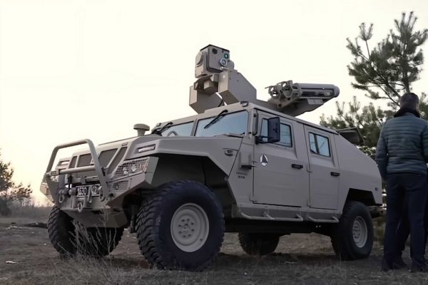 Each RapidRanger launcher carries four ready-to-fire missiles, either Starstreak 2 and Lightweight Multirole Missiles, providing an immediate engagement capability without additional preparation time. (Picture source: Telegram/Mykhailo Fedorov)