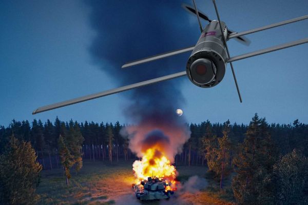 The U.S. need for the loitering munitions stemmed from lessons of the Russia–Ukraine war; current infantry brigade combat teams lacked organic anti‑tank weapons while both sides in Ukraine were exploiting kamikaze drones. (Picture source: AeroVironment)