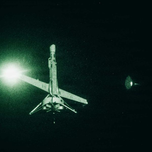 A V-BAT drone launches from USS Portland during night operations in the Pacific on January 23, 2026. The 11th MEU conducted the flight as part of integrated training with the Boxer ARG. The mission enhances ISR capabilities and maritime combat readiness.