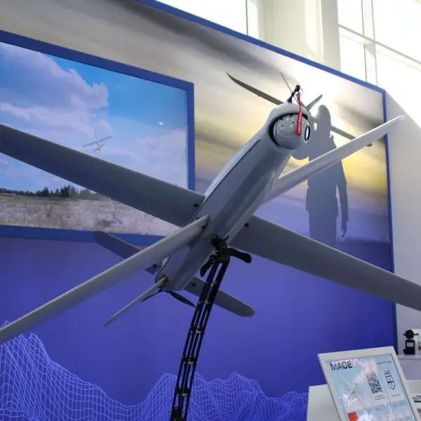 At the World Defense Show 2026 in Saudi Arabia, Czech company UAC unveiled its MACE loitering strike drone, highlighting a compact electric system designed for reconnaissance and precision attacks in electronically contested airspace (Picture Source Army Recognition Group)