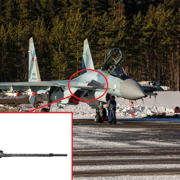 The 30 mm GSh-301 aircraft cannon provides fighter and strike aircraft with a lightweight, high-rate-of-fire internal gun capable of delivering short, accurate bursts against aerial and ground targets at close range, offering an immediate and flexible combat option independent of missile systems (Picture source: Russian MoD).