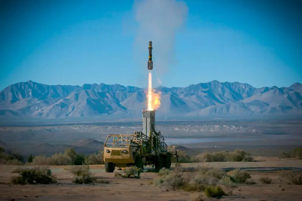Lockheed Martin demonstrated a vertical-launch JAGM capability that transforms an existing missile into a mobile, multi-domain counter-drone defense system (Picture Source: Lockheed Martin)