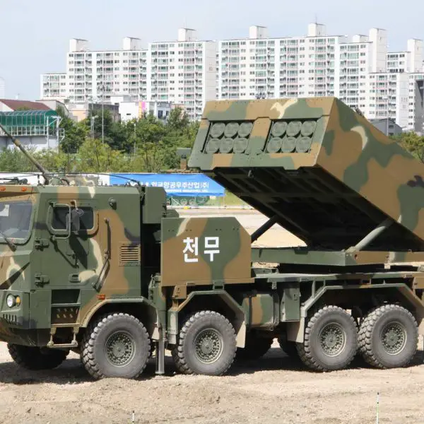 The Chunmoo Multiple Rocket Launcher System is a modular, truck-mounted long-range fires platform capable of launching guided rockets and tactical missiles up to 290 km, providing NATO forces with high-mobility precision strike capability in all-weather and extreme climate conditions.