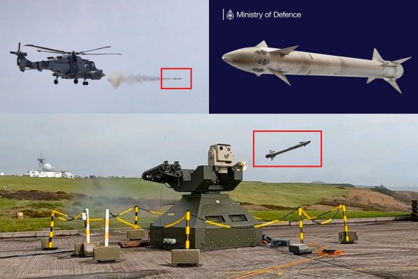 The UK has ordered hundreds of additional Martlet missiles under a £36 million contract to strengthen its layered counter-drone defenses across Royal Navy, RAF, and critical infrastructure protection missions (Picture Source: UK MoD / Thales / Edited  By Army Recognition Group)