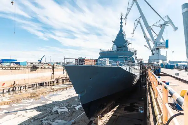 Described as the Finnish Navy’s largest surface combatants since the coastal defence ships Ilmarinen and Väinämöinen in the 1930s, each Pohjanmaa-class corvette measures 117 m in length, with a beam of 16.5 m and a 5 m draught. (Picture source: Finnish Navy)
