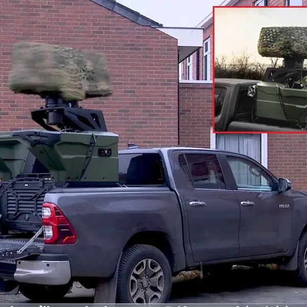 The Saab Giraffe 1X mobile radar gives Belgium a fast, flexible way to spot and track small low-flying drones, closing a critical surveillance gap exposed by recent unexplained airspace incursions (Picture Source: RTBF / SAAB)