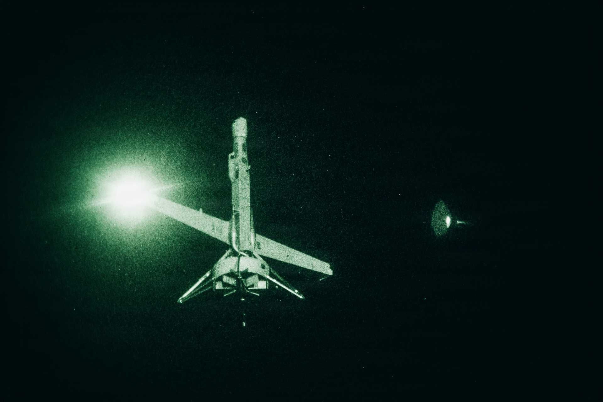 A V-BAT drone launches from USS Portland during night operations in the Pacific on January 23, 2026. The 11th MEU conducted the flight as part of integrated training with the Boxer ARG. The mission enhances ISR capabilities and maritime combat readiness.