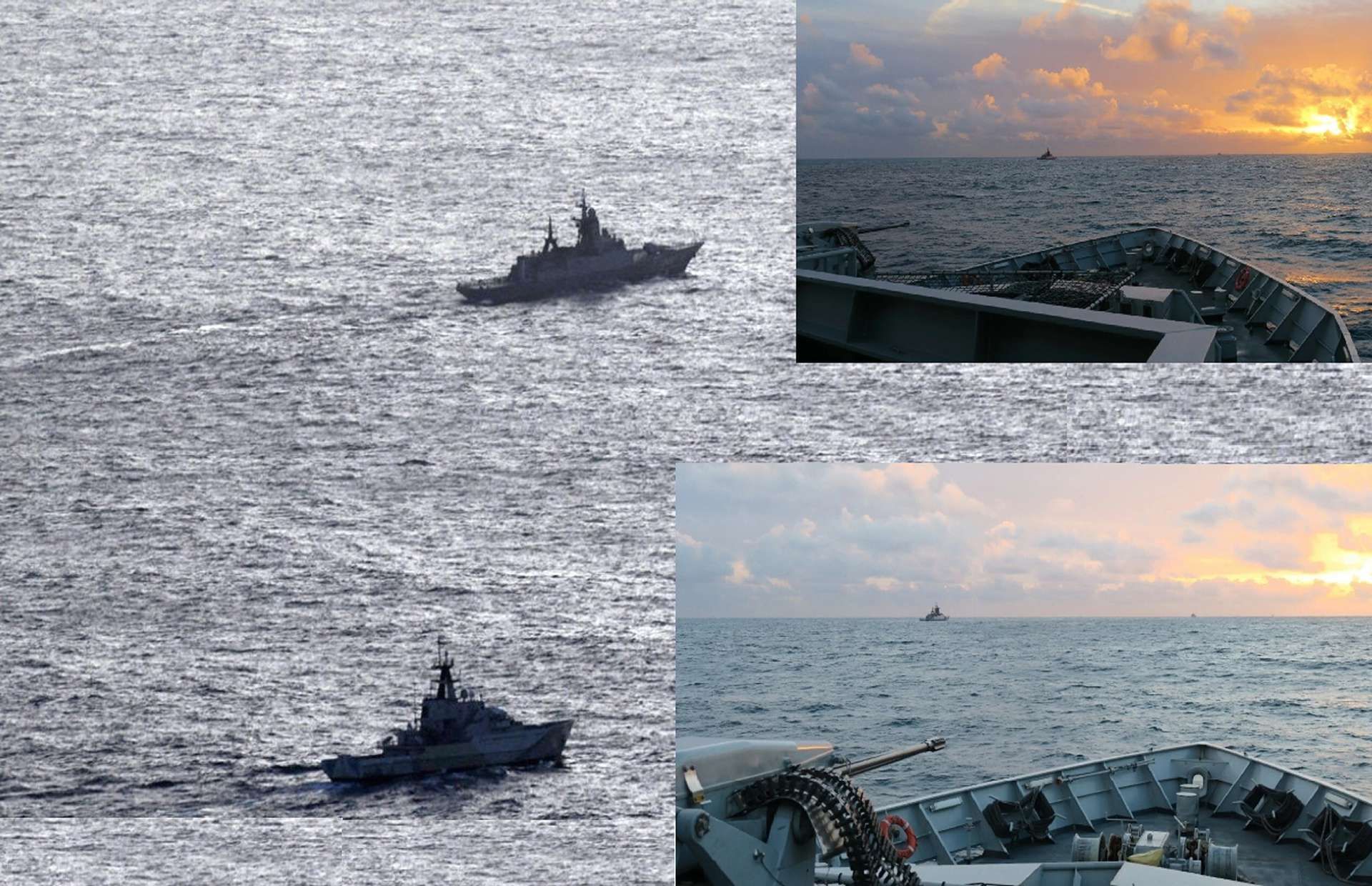 HMS Severn shadows the Russian corvette Stoikiy and tanker Yelnya in the Dover Strait, underscoring rising Russian naval activity and UK efforts to protect vital maritime approaches (Picture source: UK MoD).