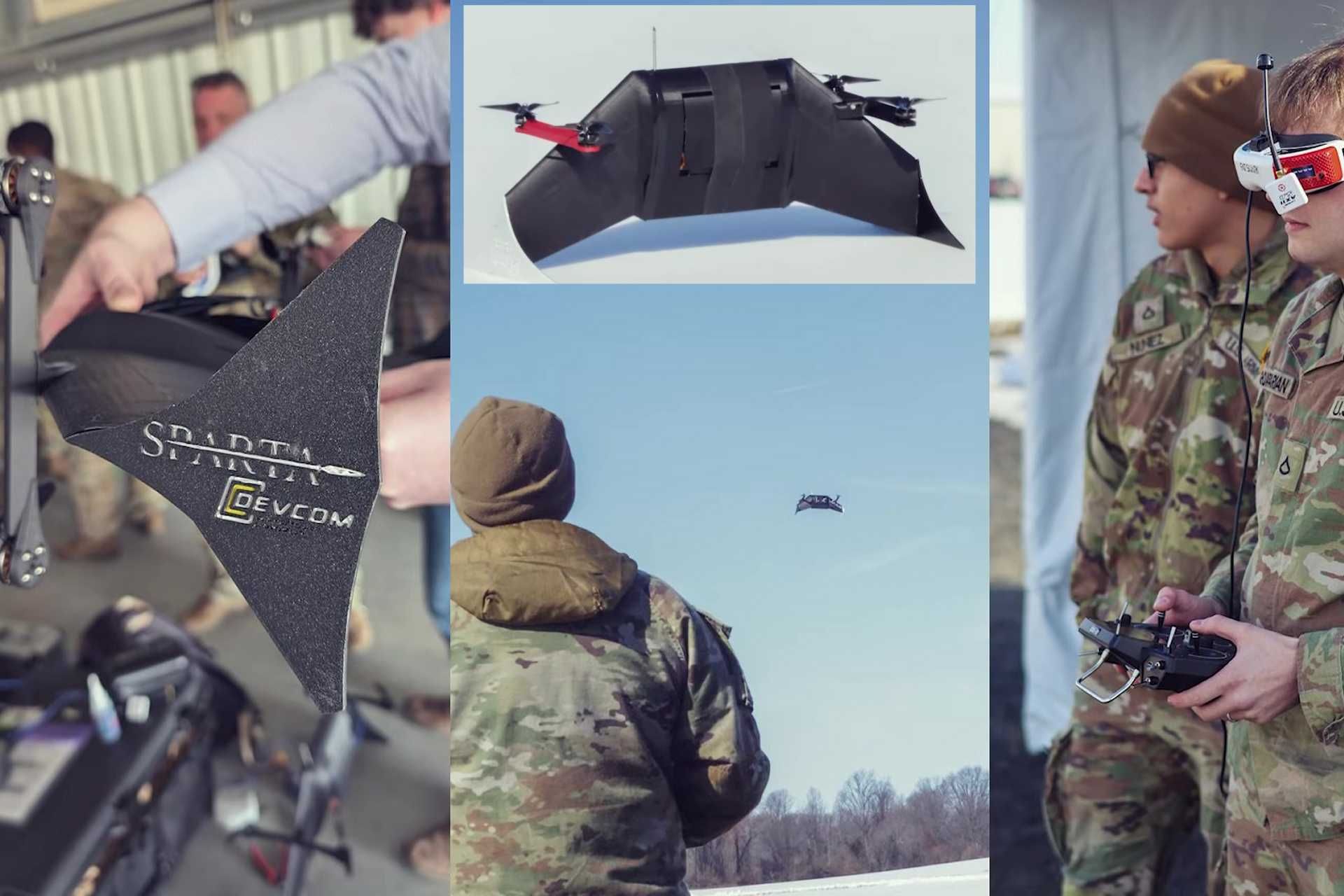 The SPARTA is a lightweight 3D-printed drone with an endurance of 30 to 60 minutes, a range of over 30 km, a modular payload bay, and fully 3D-printable airframe producible overnight at just over $1,000 per unit (Picture source: US Army)