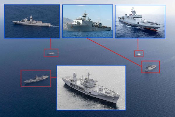 USS Blue Ridge led a multinational U.S., Philippine, and Australian naval formation in the Sulu Sea, highlighting America’s central role in coordinating allied maritime operations in the Indo-Pacific (Picture Sources: U.S. Navy / Philippine Navy)