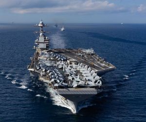 The USS Gerald R. Ford will extend its deployment, started in June 2025, and operate alongside USS Abraham Lincoln in the Middle East, marking the first dual-carrier presence in the CENTCOM area in nearly a year. (Picture source: US Navy)
