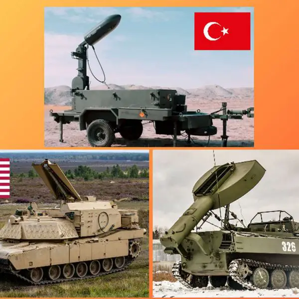 Türkiye’s MKE is promoting its ALPAY rocket-propelled mine-clearing system, a 400-kilogram C4 line charge that opens 10-by-100-meter lanes and rivals U.S. M1150 ABV and Russian UR 77 Meteorit systems (Picture Source: U.S. DoD / MKE / Russian MoD)