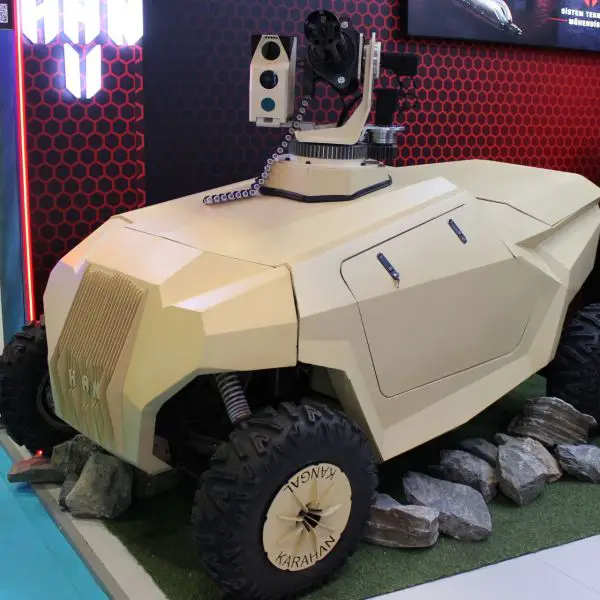 The integration of Baran onto Kangal illustrates a modular and evolving approach, where a tested weapon system is progressively combined with a mobile autonomous vehicle to extend operational flexibility (Picture source: Army Recognition)