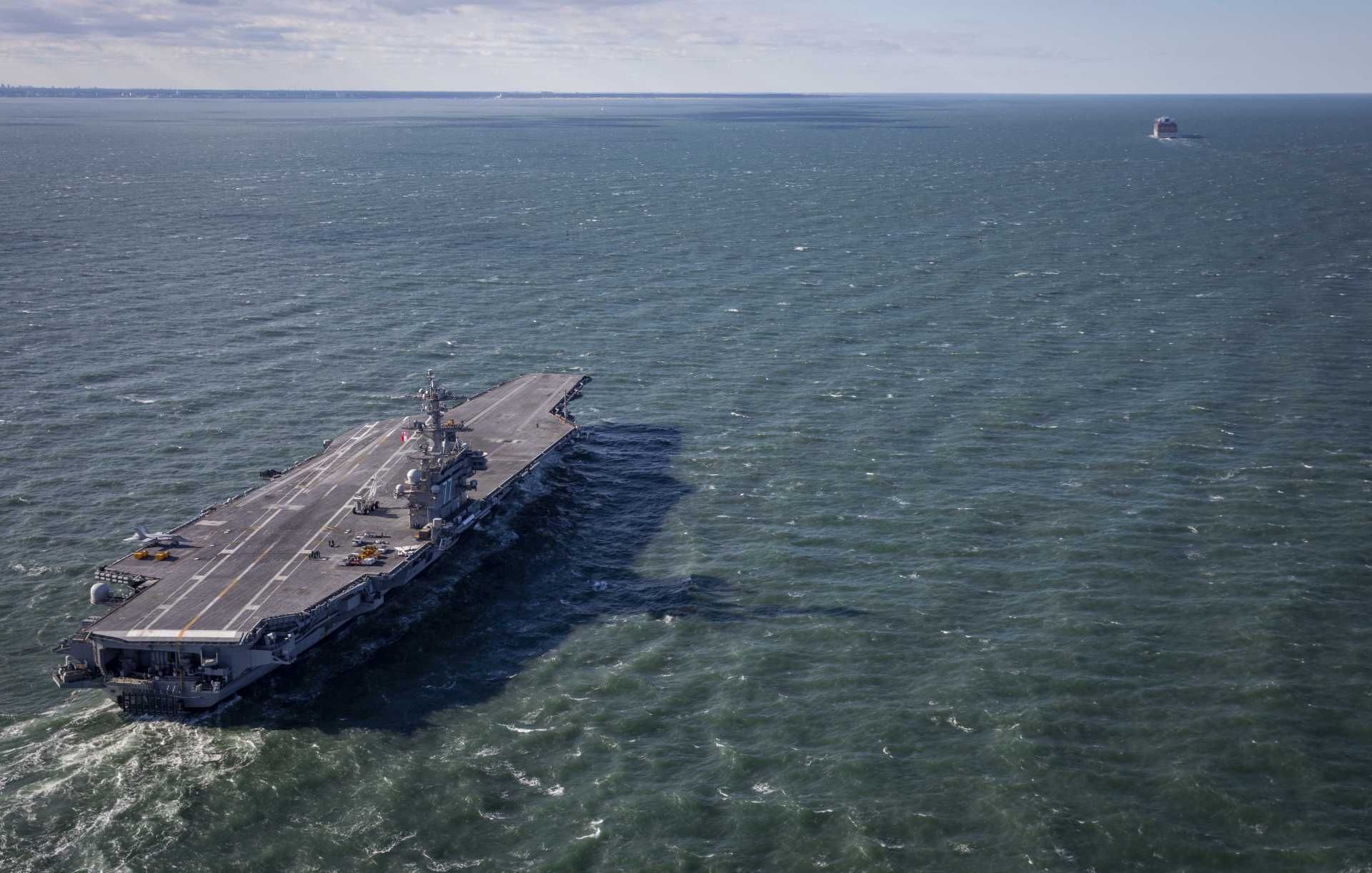 The most likely second U.S. aircraft carrier intended for deployment near Iran is the USS George H.W. Bush (CVN 77), a Nimitz-class aircraft carrier that has been completing training exercises off the coast of Virginia. (Picture source: U.S. Navy)