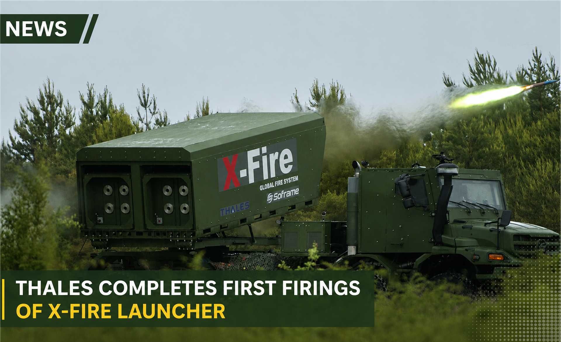 Thales’ X-Fire launcher conducts its first live firing during trials supporting France’s future sovereign long-range precision strike capability.