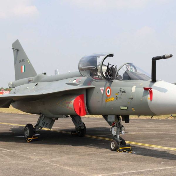The first Tejas Mk1A fighter produced at Hindustan Aeronautics Limited’s Nashik facility completed its maiden flight on October 17, 2025, but the formal induction of the Tejas Mk1A into service will depend on the successful completion of ongoing trials. (Picture source: Indian MoD)