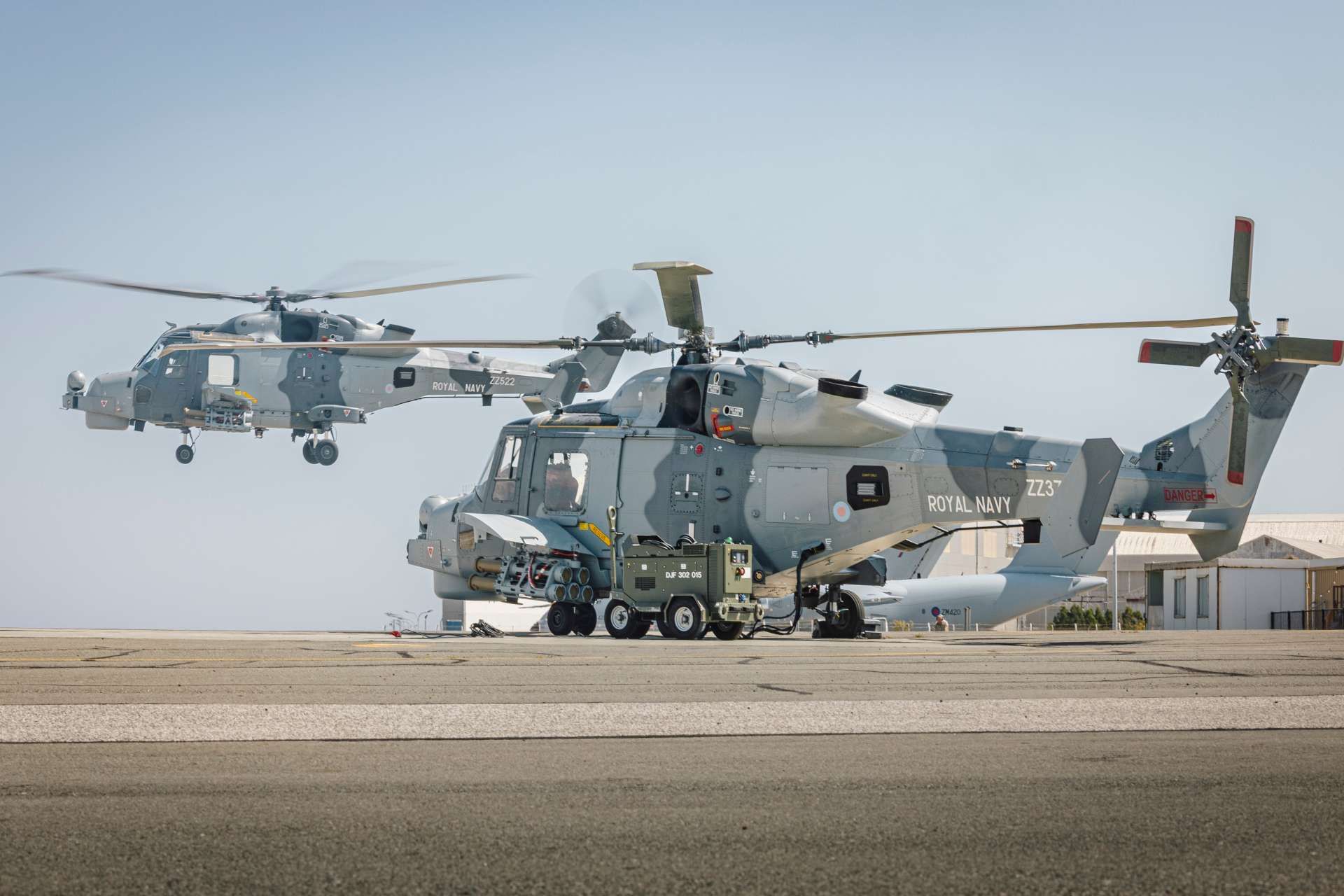 Royal Navy Merlin and Wildcat helicopters strengthen UK air defence by adding airborne surveillance, counter-UAS detection and precision strike capability to protect RAF Akrotiri and allied forces against growing drone threats (Picture source: UK MoD).