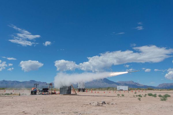 Lockheed Martin’s QuadStar missile completed a seeker characterization flight test at White Sands Missile Range, advancing the U.S. Army’s Next-Generation Short-Range Interceptor program to replace the FIM-92 Stinger with improved target tracking, onboard processing, and short-range air defense capability (Picture source: Lockheed Martin).