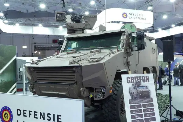 Defense technologies and military equipment displayed during the Brussels European Defence Exhibition and Conference (BEDEX) at Brussels Expo in Brussels, Belgium.