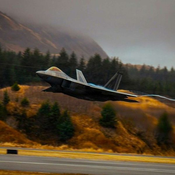 U.S. Air Force F-22 Raptors are strengthening NORAD’s Arctic-Pacific defense network by launching from dispersed Alaskan locations to improve rapid interception, survivability, and deterrence across North America’s northern approaches (Picture Source: U.S. Air Force)