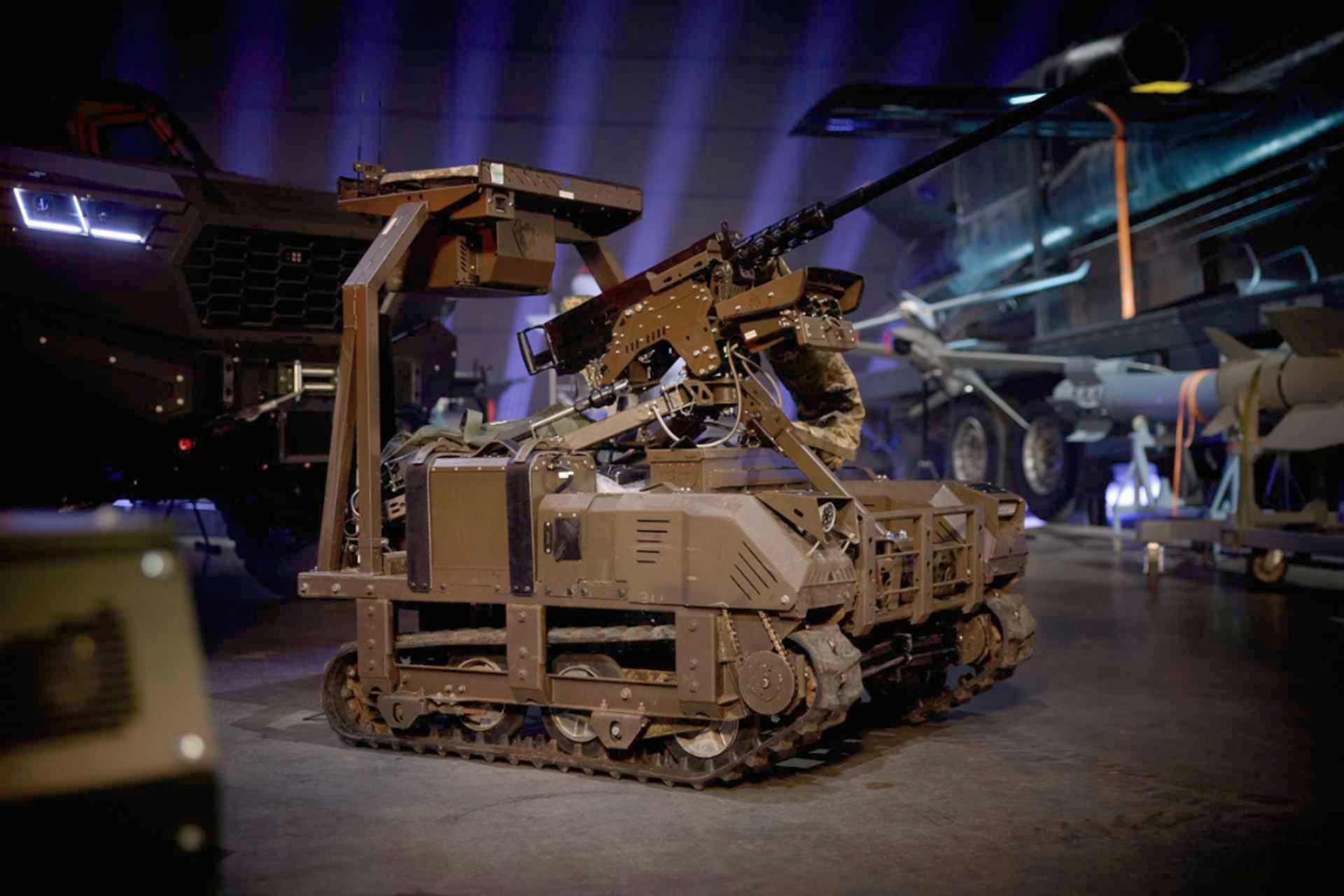 Unmanned systems involved likely included Ratel, TerMIT, Ardal, Rys, Zmiy, Protector, or Volia, as Ukraine had conducted more than 22,000 robotic missions in the preceding three months. (Picture source: X/Volodymyr Zelenskyy)