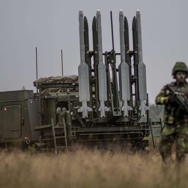 IRIS-T-SLS is a mobile short-range air defense system using an agile imaging infrared missile to defeat low-flying aircraft, helicopters, cruise missiles, and drones (Picture source: Swedish MoD).