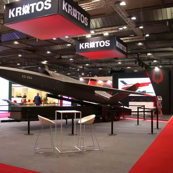 U.S. defense company Kratos showcased a full-scale mock-up of its XQ-58A Valkyrie loyal wingman drone at BEDEX 2026 in Brussels, highlighting the platform as a potential collaborative combat aircraft solution for European allied air forces seeking lower-cost force expansion through manned-unmanned teaming (Picture Source: Army Recognition)
