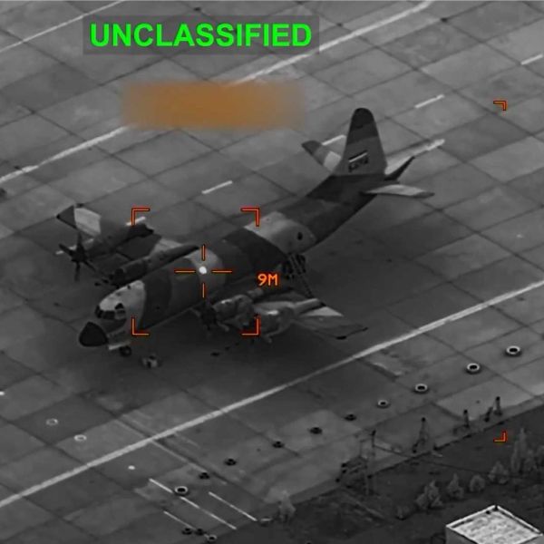 Still image from a video released by U.S. Central Command on March 12, 2026, showing a precision strike targeting an Iranian Navy P-3 Orion maritime patrol aircraft during operations aimed at degrading Iran’s military aviation capabilities.