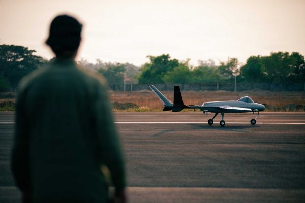 The most operationally significant feature observed during Balikatan was the apparent SATCOM-equipped configuration installed on at least one Tiguar M operating from Laoag, which allows drone control and ISR transmission independently of local relay chains. (Picture source: US DoD)