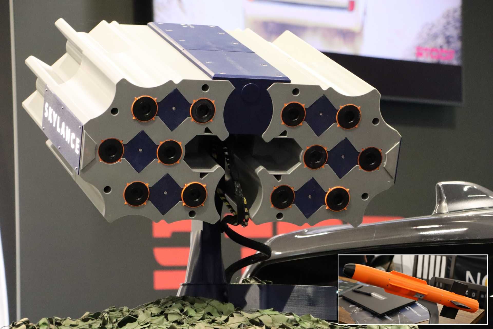 The interceptor's effect mechanism relies on a CO²-based system that generates a fragmentation cloud with a radius of ten meters, producing a shotgun-like pattern without the use of conventional explosives. (Picture source: Army Recognition)