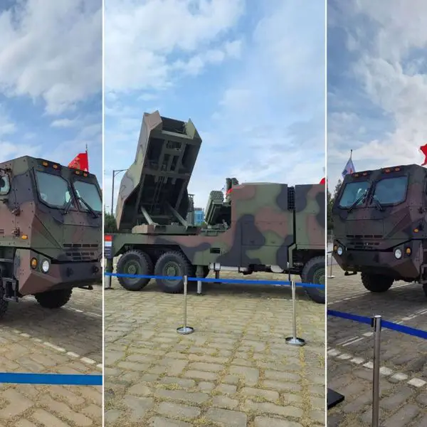 Hanwha HPRS (single CTM pod, four CTM-MR missiles) is a GPS/INS-guided 50–160 km precision strike (~9 m CEP), modular warheads and anti-ship option, built for coastal denial and rapid shoot-and-scoot operations (Picture source: Mason on X).