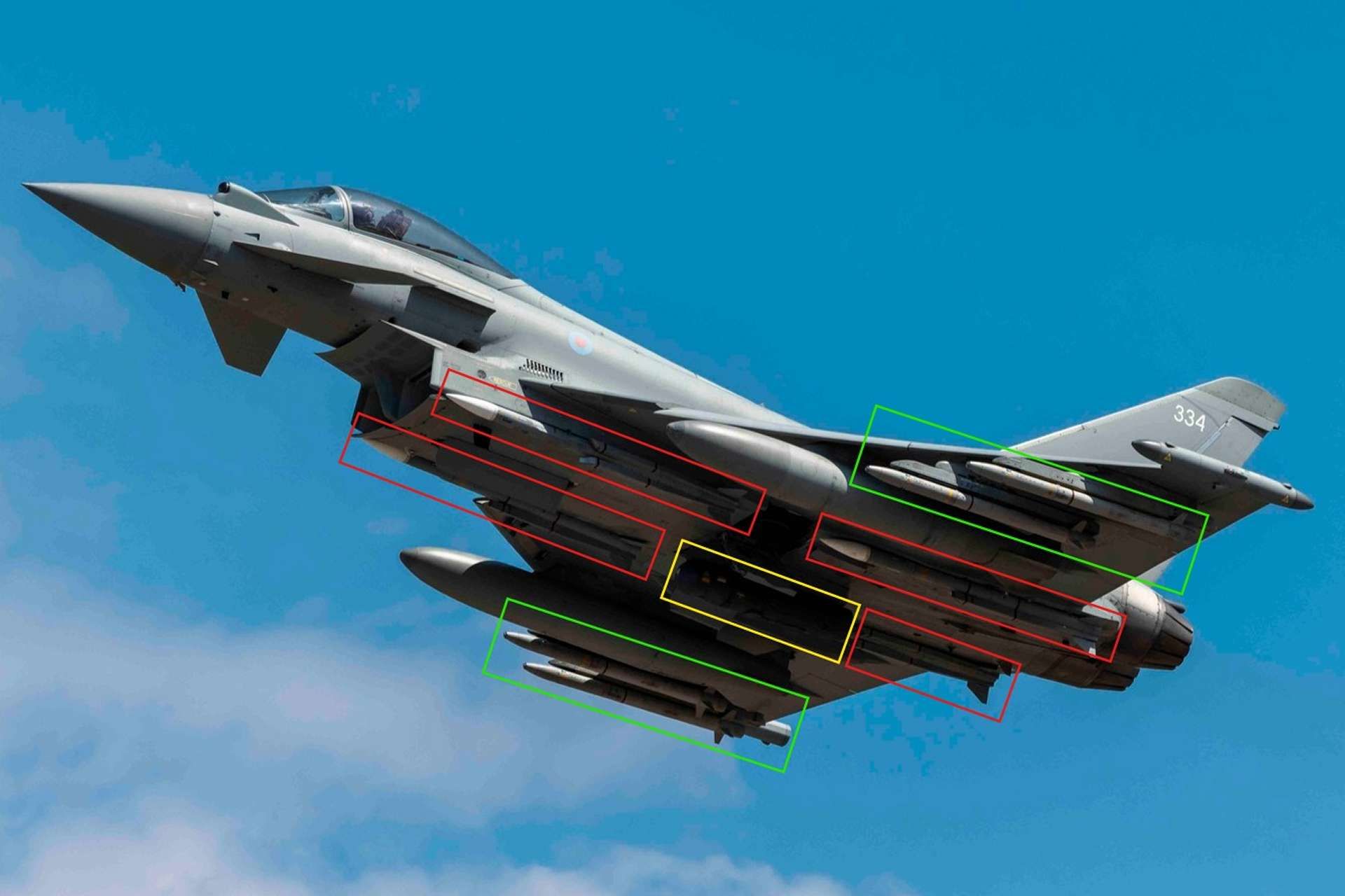 A newly released UK Ministry of Defence image shows an RAF Typhoon FGR4 armed with Meteor and ASRAAM missiles, highlighting Britain’s layered air combat posture in the Middle East (Picture Source: UK MoD)