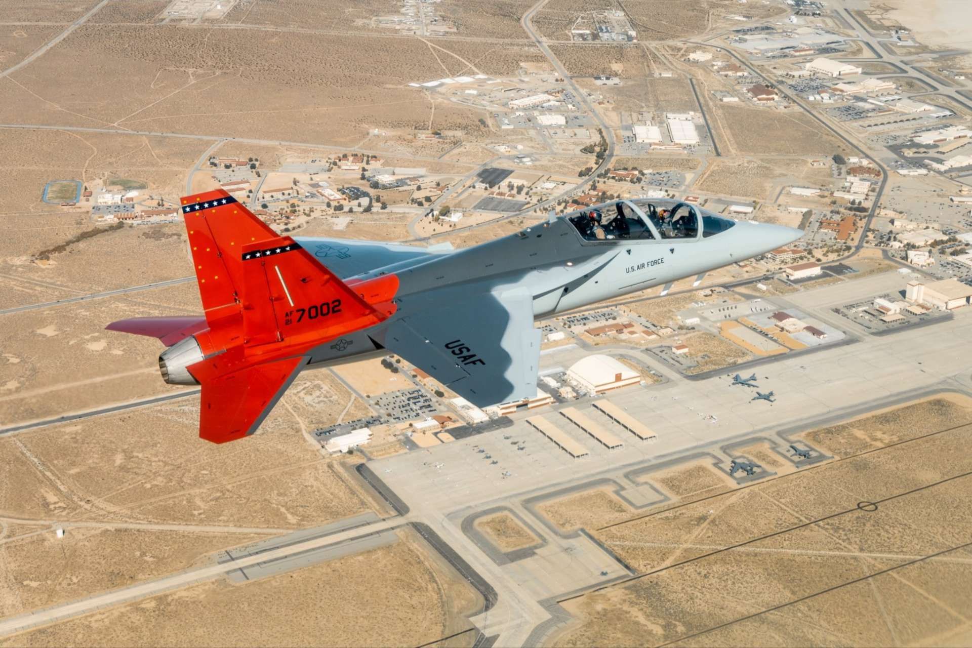 The U.S. Air Force has inducted its first T-7A Red Hawk into service, marking the start of a digitally driven overhaul of pilot training aimed at preparing aircrews for future high-end air combat (Picture Source: Edwards Air Force Base)