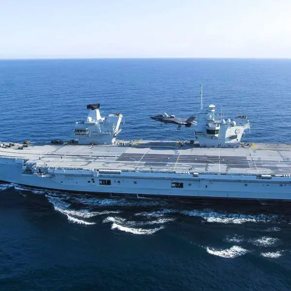 The UK Ministry of Defence has confirmed that HMS Prince of Wales will lead a Carrier Strike Group across the North Atlantic and High North in 2026 under Operation Firecrest, reinforcing NATO deterrence amid heightened Russian maritime activity and growing concern over critical undersea infrastructure (Picture Source: Royal British Navy)